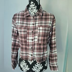 Love Tree flannel Plaid Shirt Sz M